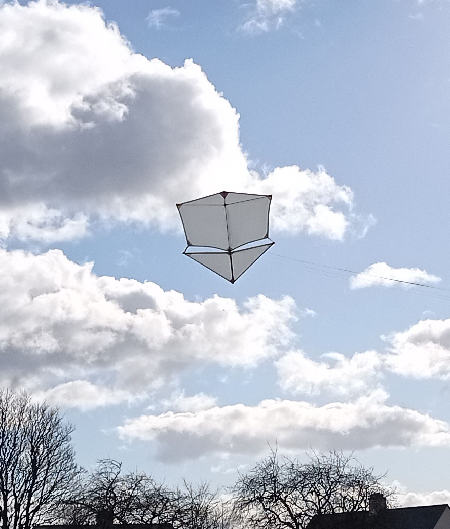 Roller Kite Flying in Springtime